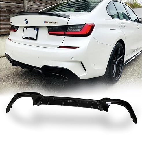 MpTuned BMW G20 G21 Pre-LCI Diffusor schwarz glänzend für 340i 340d 2019 2020 2021 von MpTuned