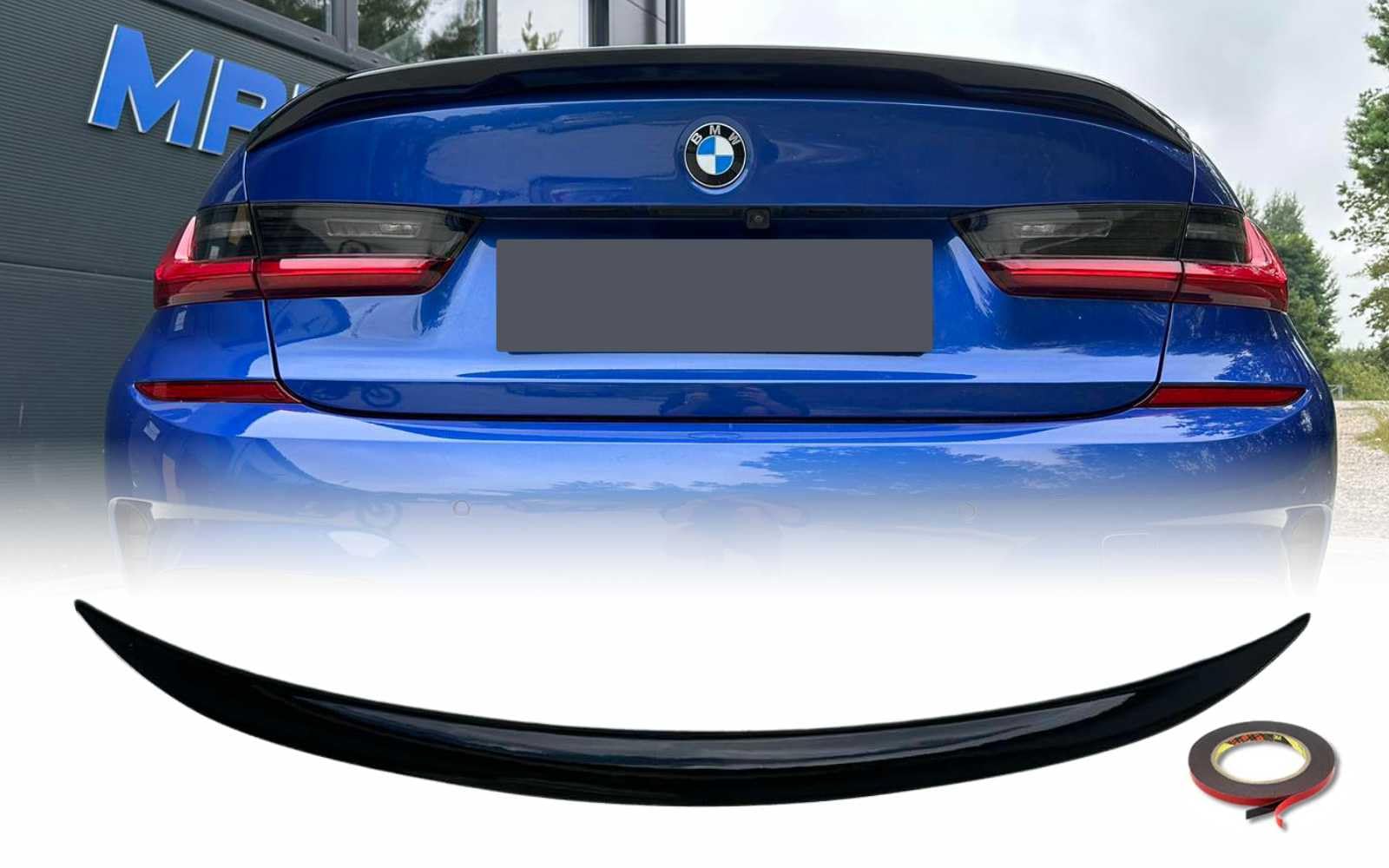 MpTuned BMW G20 M Performance Heckspoiler Schwarz glänzend für 3er 2019–2023 Limousine 318i 320i 330i 340i m340i 318d 320d 330d 340d m340d von MpTuned