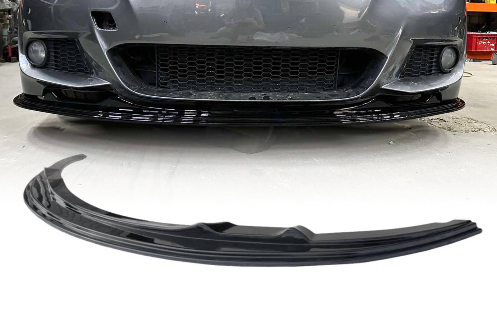 MpTuned BMW E92 E93 LCI Frontstoßstangenspoiler glänzend schwarz für 3er Coupe cabriolet LCI 2010 2011 2012 2013 von MpTuned