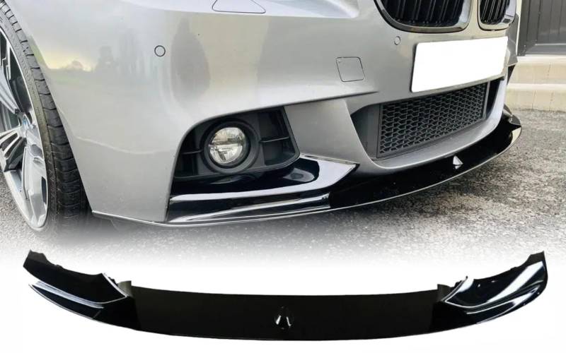 MpTuned BMW F10 F11 Frontstoßstangenspoiler glänzend schwarz für 5 Series 2010–2017 518i 520i 530i 540i m550i 518d 520d 530d 540d von MpTuned