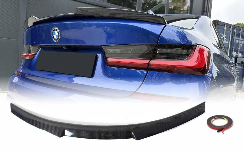 MpTuned BMW G20 M4 Stil Heckspoiler Carbon Optik für BMW 3er 2019–2023 Limousine 318i 320i 330i 340i m340i 318d 320d 330d 340d m340d von MpTuned