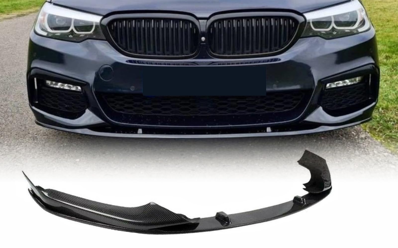 MpTuned BMW G30 G31 M Performance Frontstoßstangenspoiler Carbon Optik für 5er 2017-2020 518i 520i 530i 540i 518d 520d 530d 540d von MpTuned