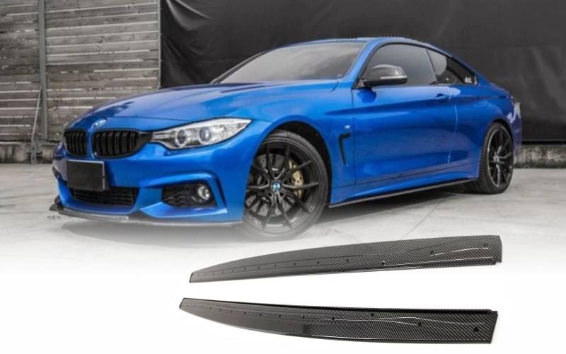 MpTuned Seitenschweller Carbon Optik für BMW 4er F32 F33 F36 2014-2020 420i 430i 435i 440i 418d 420d 430d 435d von MpTuned