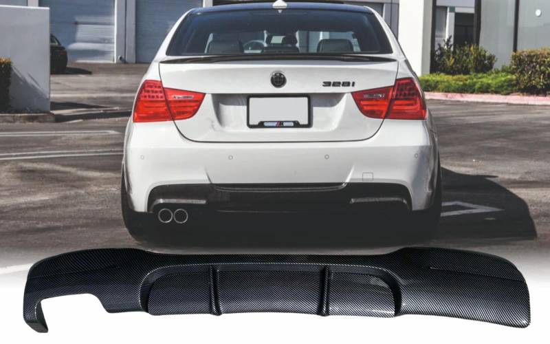 MpTuned Diffusor Ersatz für BMW 3er E90 E91 Carbon Look Heckdiffusor 320/328/325/330 Leistungsoptimierung 2004 2006 2007 2008 2009 2010 2011 von MpTuned