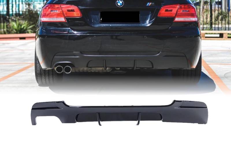 MpTuned Diffusor-Ersatz für BMW 3er E92 E93 glänzend schwarzer Heckdiffusor 320/328/325/330 Leistungsoptimierung 2007 2008 2009 2010 2011 2012 2013 von MpTuned