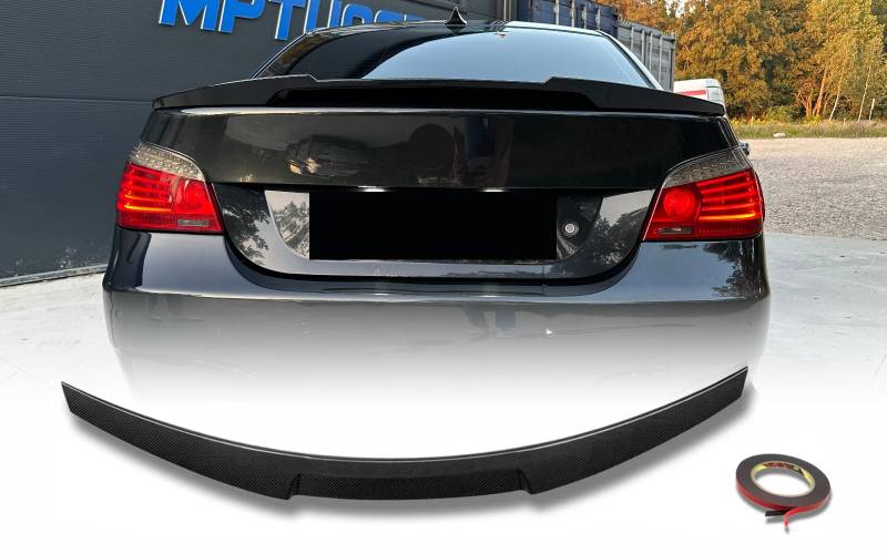 MpTuned BMW E60 M4 Stil Heckspoiler Carbon Optik für 5er 2004-2009 Limousine 518i 520i 525i 530i 535i 550i 518d 520d 525d 530d von MpTuned