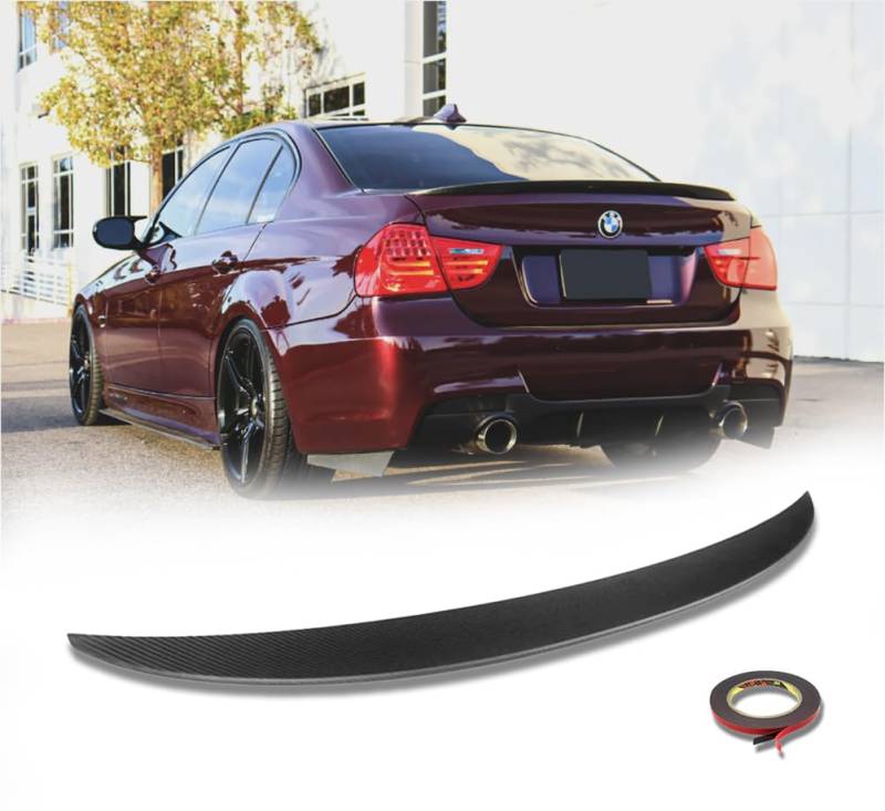 MpTuned E90 M Performance Heckspoiler Carbon Optik für 3er 2004-2013 Limousine 4-Türer 318i 320i 330i 340i m340i 318d 320d 330d von MpTuned