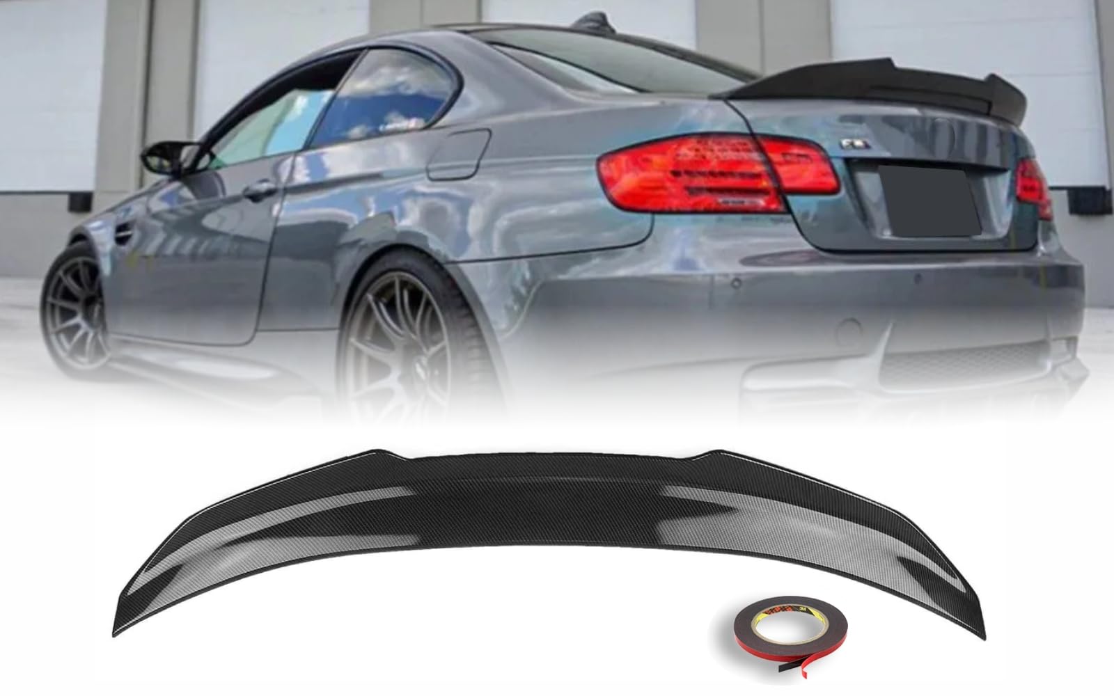 MpTuned BMW E92 Heckspoiler PSM Stil Carbon Optik für 3er 2007-2013 Coupe 318i 320i 330i 340i m340i 318d 320d 330d 340d von MpTuned