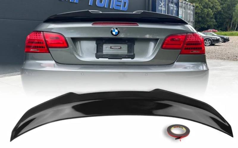 MpTuned BMW E93 PSM Stil Heckspoiler schwarz glänzend für BMW 3er 2007-2013 Cabrio 318i 320i 330i 340i m340i 318d 320d 330d 340d m340d von MpTuned