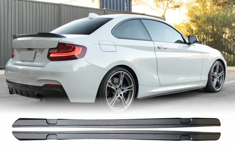 MpTuned F22/F23 Seitenschweller Carbon Look kompatible mit BMW 2er Serie 2013–2021 Coupé/Cabrio 2-türig 218i 220i 230i 240i m240i 218d 220d 230d 240d von MpTuned