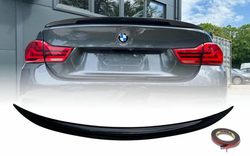 MpTuned F36 M Performance Heckspoiler schwarz glänzend für BMW 4er 2014-2020 Performance Tuning Gran Coupe 420i 428i 430i 435i 440i Heckspoiler Tuning von MpTuned