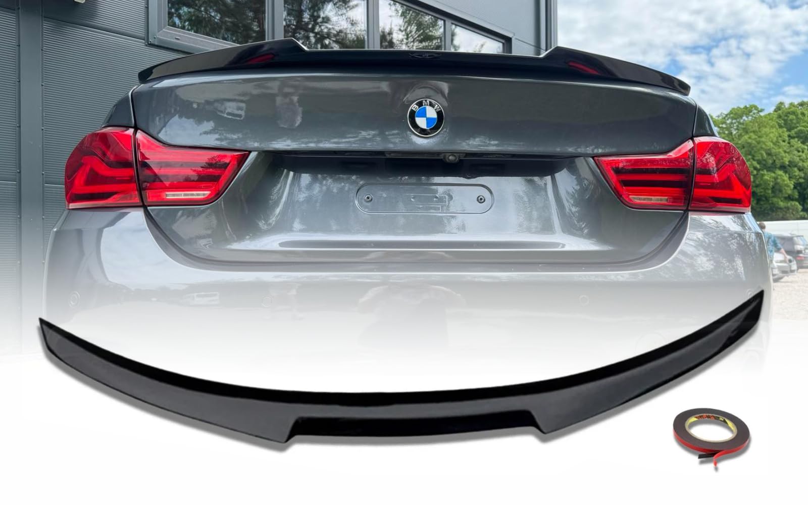 MpTuned F36 M4 Stil Heckspoiler schwarz glänzend für BMW 4er 2014-2020 Performance Tuning Gran Coupe 420i 428i 430i 435i 440i Heckspoiler Tuning von MpTuned