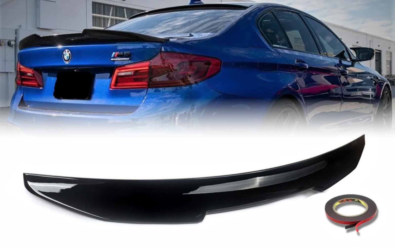 MpTuned BMW G30 Heckspoiler PSM Stil glänzend schwarz für 5er-Serie 2016– Limousine 4-türig 518i 520i 525i 530i 535i 550i 518d 520d 525d 530d 535d 550d von MpTuned