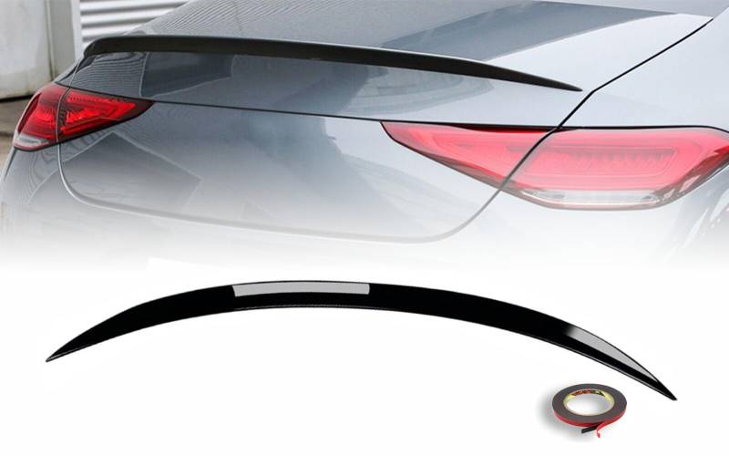 MpTuned MB C257 Heckspoiler schwarz glänzend Kofferraumspoiler für CLS Klasse C257 2018-2023 Jahr Modelle Performance Tuning Restyling von MpTuned