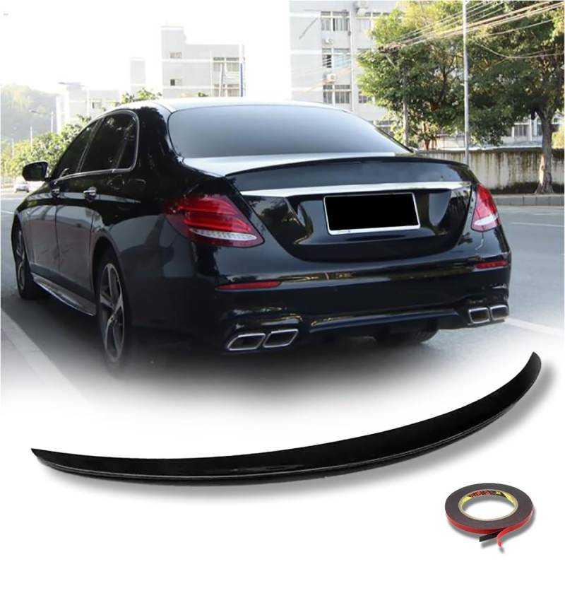 MpTuned MB W213 Limousine Heckspoiler schwarz glänzend Kofferraumspoiler für E Klasse W213 2016-2023 Jahr Modelle Performance Tuning Restyling von MpTuned