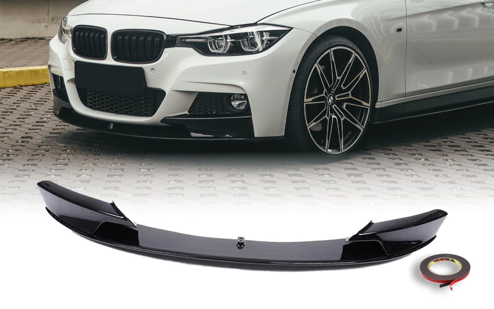 MpTuned BMW F30 F31 Frontstoßstangenspoiler glänzend schwarz für 3er F30 F31 2011-2019 318i 320i 330i 335i 340i 318d 320d 330d 335d M Sport von MpTuned