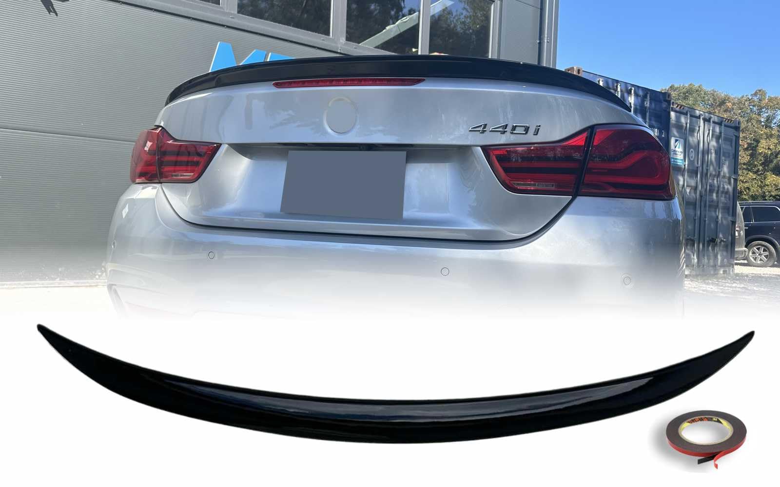 Mptuned BMW F33 M Performance Heckspoiler schwarz glänzend für 4er 2014-2019 Cabrio 420i 428i 430i 435i 440i von MpTuned