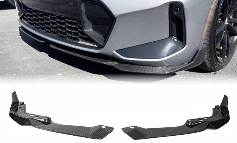 Mptuned G20 LCI Frontstoßstange Spoiler Carbon Look für BMW 3er G20/G21 mit Splittern 2022 2023 2024 Performance Tuning von MpTuned