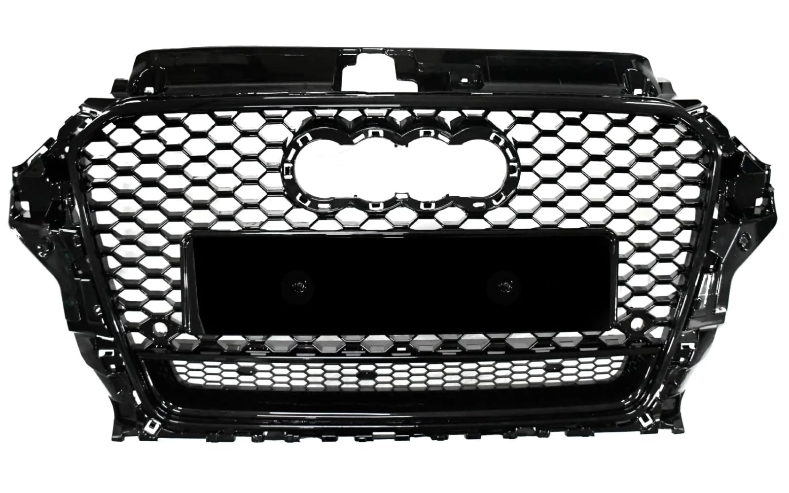 Mptuned Kühlergrill RS3 stil Grill glänzend schwarz kompatibel für Audi A3 8V 2016 2017 2018 2019 2020 von MpTuned