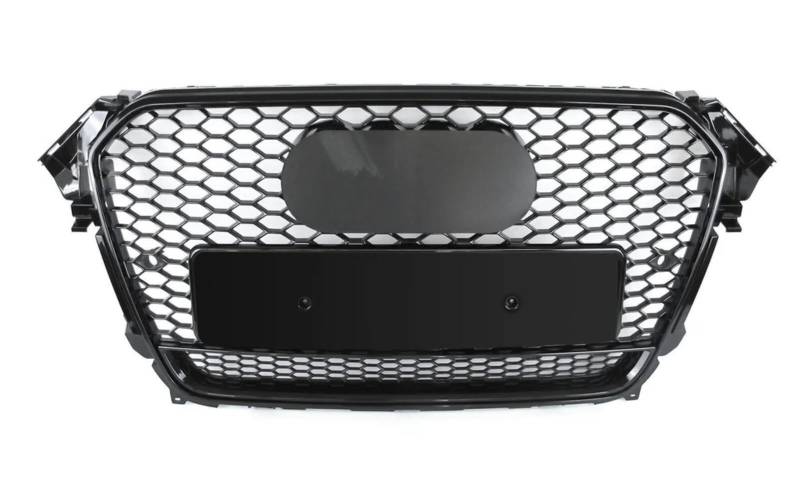 Mptuned Kühlergrill RS4 stil Grill glänzend schwarz kompatibel für Audi A4 B8 2009 2010 2011 2012 von MpTuned