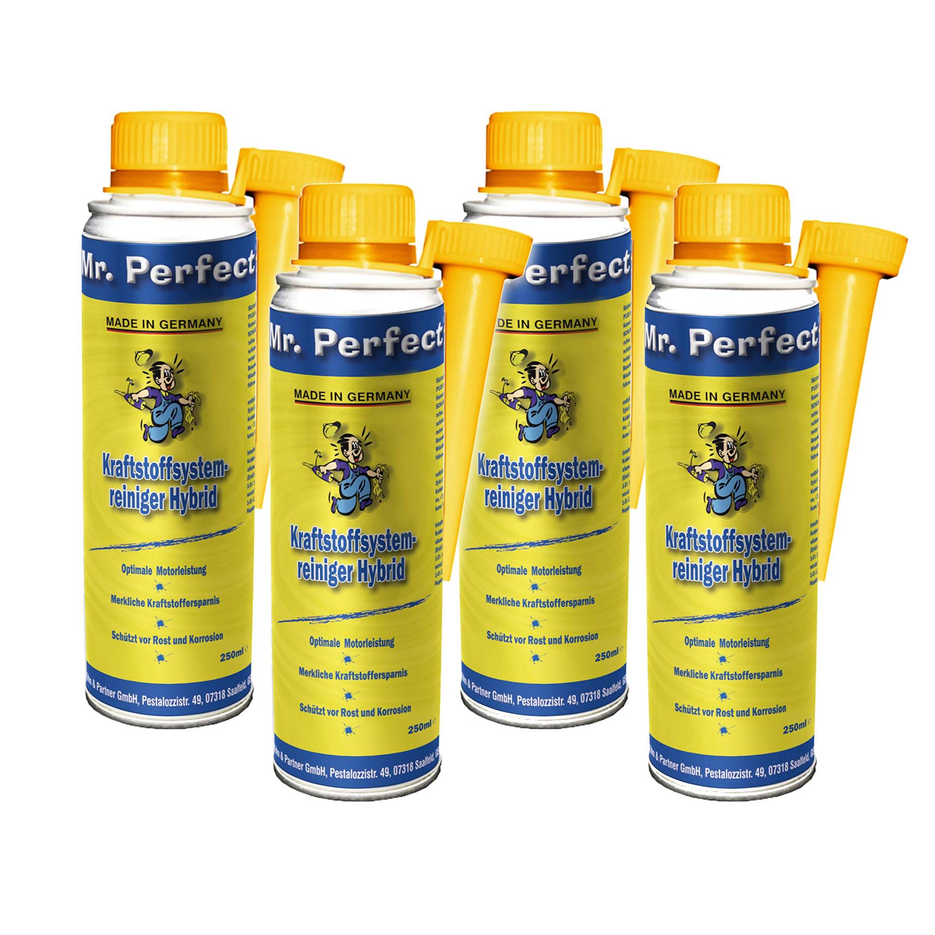 Mr. Perfect® Katalysator- und Lambdasondenreiniger Hybrid, 4 x 250 ml von Mr. Perfect