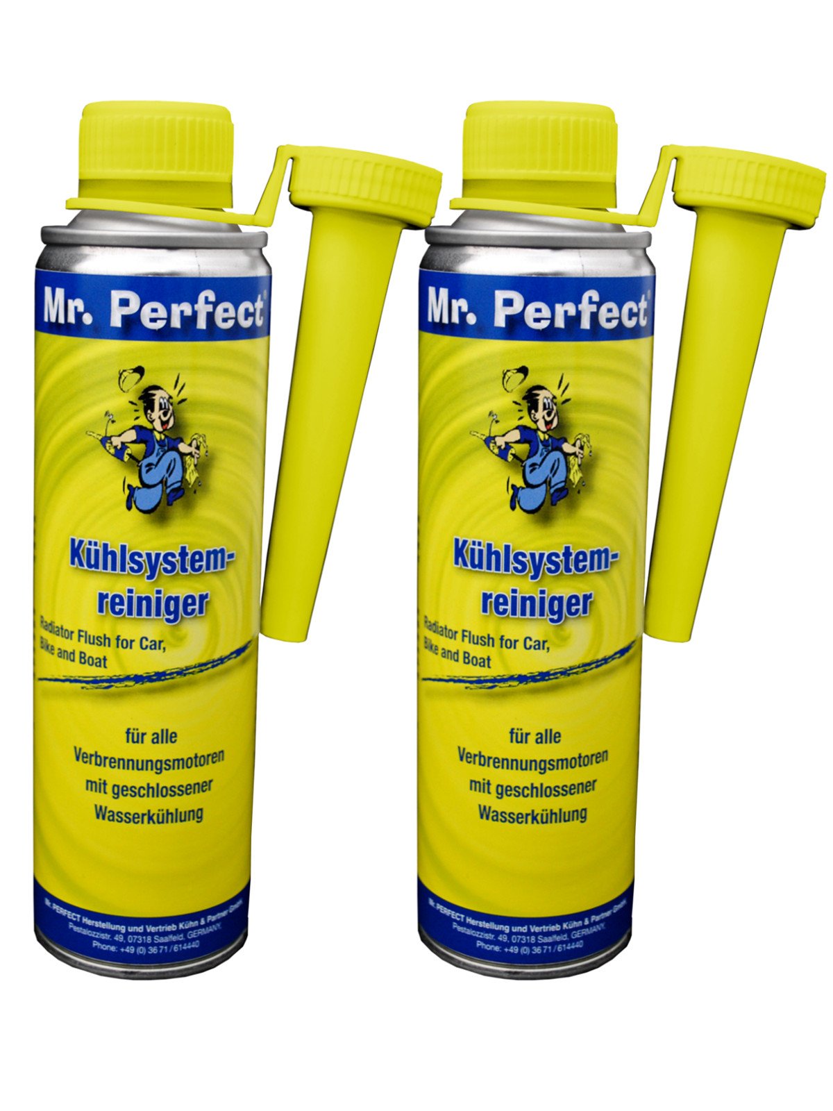 Mr. Perfect® Kühlsystemreiniger, 2 x 250ml - Kühlerschutz-Additiv KFZ für alle Verbrennungsmotoren mit geschlossener Wasserkühlung von Mr. Perfect