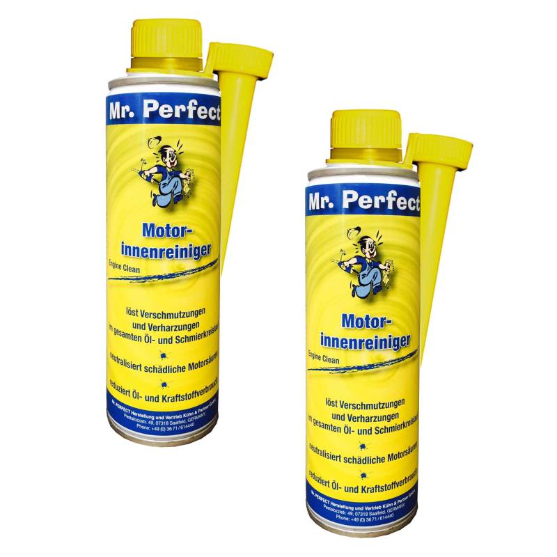 Mr. Perfect® Motorinnenreiniger, 2 x 250 ml - Additiv zur Öl-Spülung für alle Benzin- und Dieselmotoren, Schalt- und Differentialgetriebe von Mr. Perfect