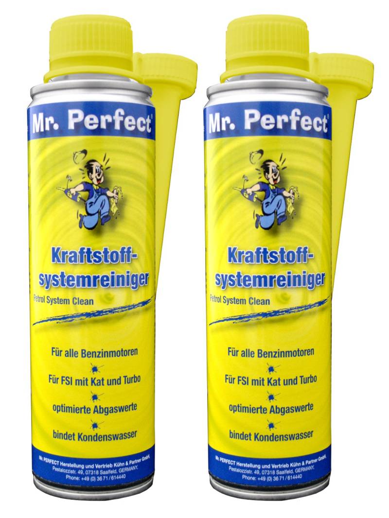 Mr. Perfect® Kraftstoffsystemreiniger Additiv, 2 x 250 ml - Kraftstoffzusatz für Benziner löst Verschmutzungen und Verharzungen im gesamten Kraftstoffsystem von Mr. Perfect