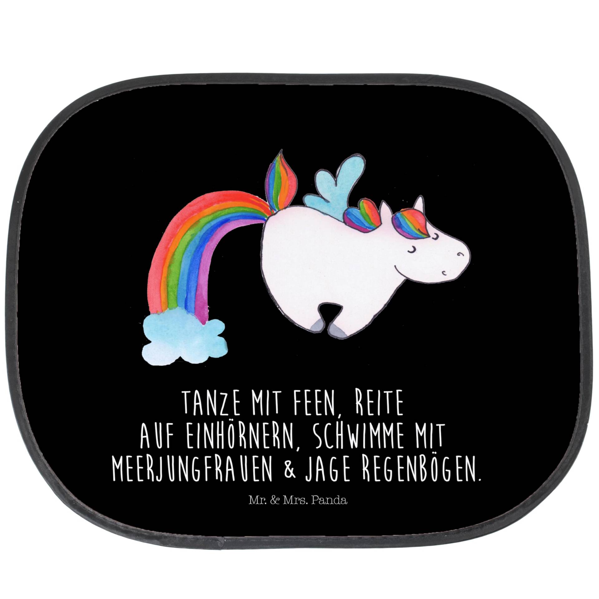 Mr. & Mrs. Panda Auto Sonnenschutz Einhorn Pegasus - Geschenk, Unicorn, Einhörner, Erwachsenwerden, Sonnenschutz Autofenster, Sonnenschutz Auto, von Mr. & Mrs. Panda