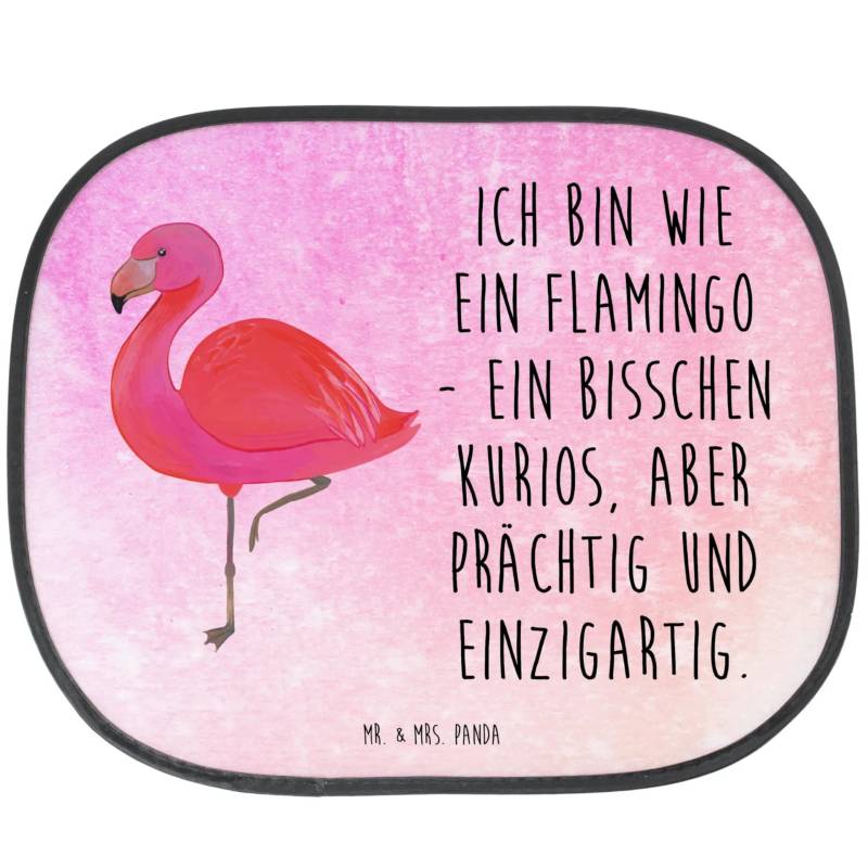 Mr. & Mrs. Panda Auto Sonnenschutz Flamingo Classic - Geschenk, für Mich, stolz, Sonnenblende, Spruch, Sonnenschutz Auto, Tochter, Sonnenschutz von Mr. & Mrs. Panda