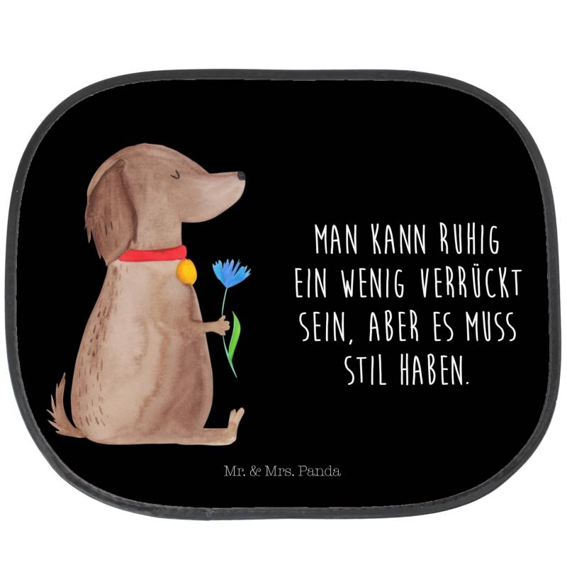 Mr. & Mrs. Panda Auto Sonnenschutz Hund Blume - Geschenk, Sonnenschutz Auto, Autosonnenschutz, Hundebesitzer, Vierbeiner, Halsband, Tierliebhaber, von Mr. & Mrs. Panda