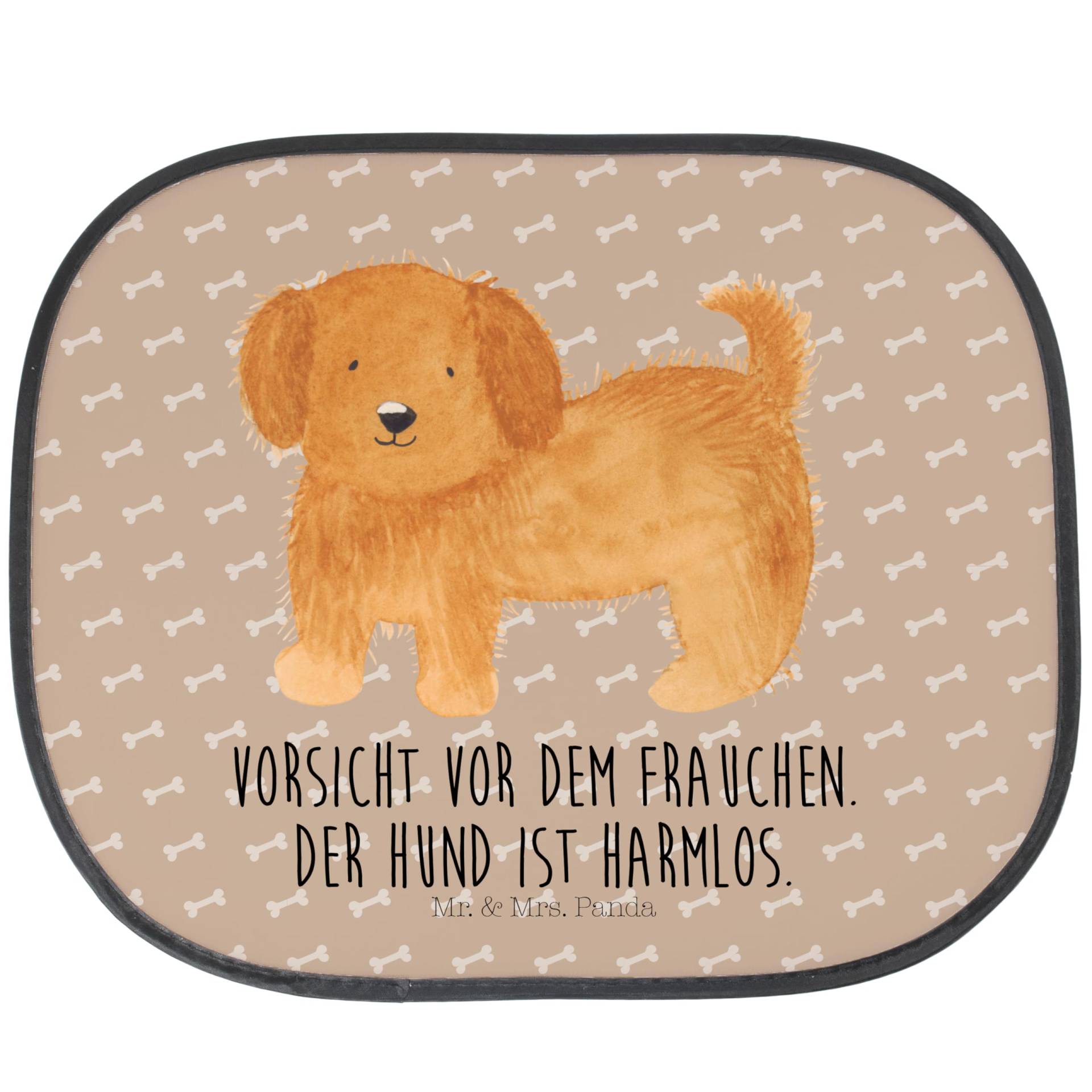 Mr. & Mrs. Panda Auto Sonnenschutz Hund Flauschig - Geschenk, Tierliebhaber, Auto Sonnenblende, Hundemotiv, Hundemama, Sonnenschutz fürs Auto, von Mr. & Mrs. Panda