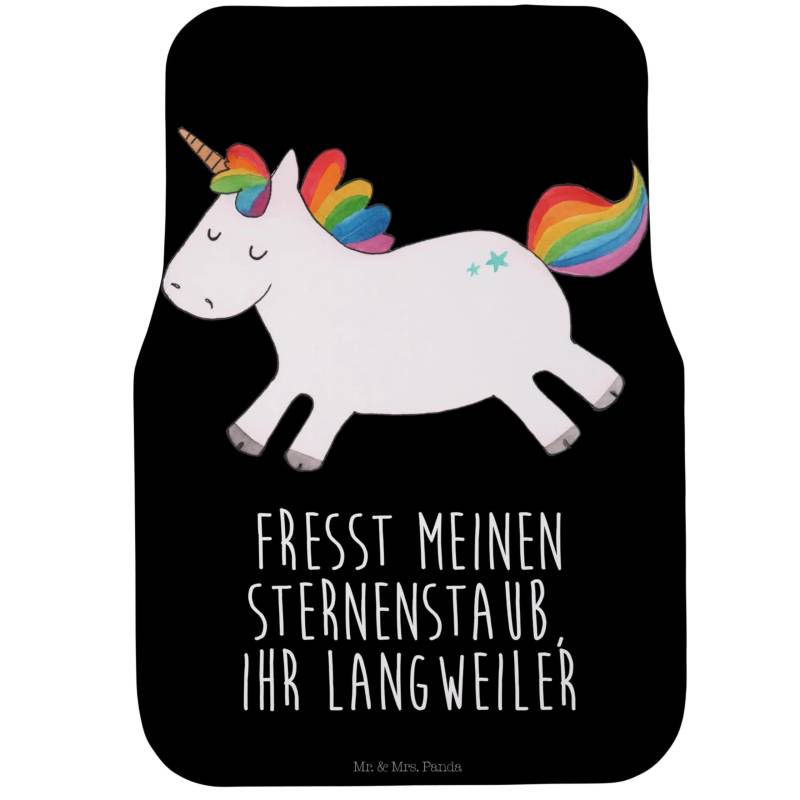 Mr. & Mrs. Panda Fahrer Autofußmatte Einhorn Happy - Geschenk, Unicorn, Schmutzmatte Auto, Pegasus, Fußmatte Auto, Autofußmatten, Einhorn Deko, von Mr. & Mrs. Panda