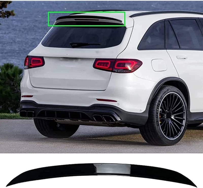 Auto Heckspoiler Spoiler für Mercedes Benz GLC Class X253 GLC 200 GLC 43 GLC 63 2016-2021,Kratzfeste Kofferraum Heckspoiler Flügel Lippe Dachspoiler Heckflügel Zubehör von MrananQS