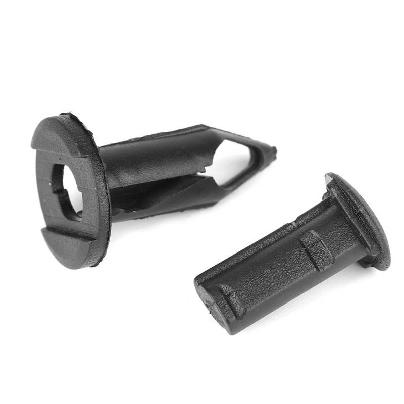 100 Stück Schwarze Auto-Stoßstangennieten Kunststoff-Druckclips Befestigungselemente Befestigungsnieten Türverkleidungsclip Push Pin Trim Bumper Retainer von Mrisata