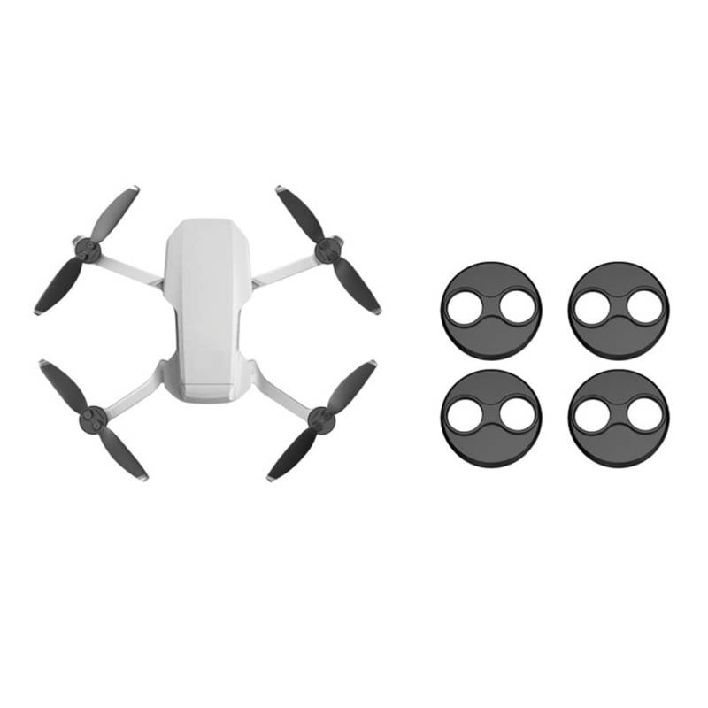 Mavic Mini 3 Pro Motorkappe Aluminium Schutzhülle Mini 3 Pro Drohne Zubehör Staubdicht Wasserdicht Gehäuse Schutzschutz Set von 4 Stück (schwarz) von Mrisata