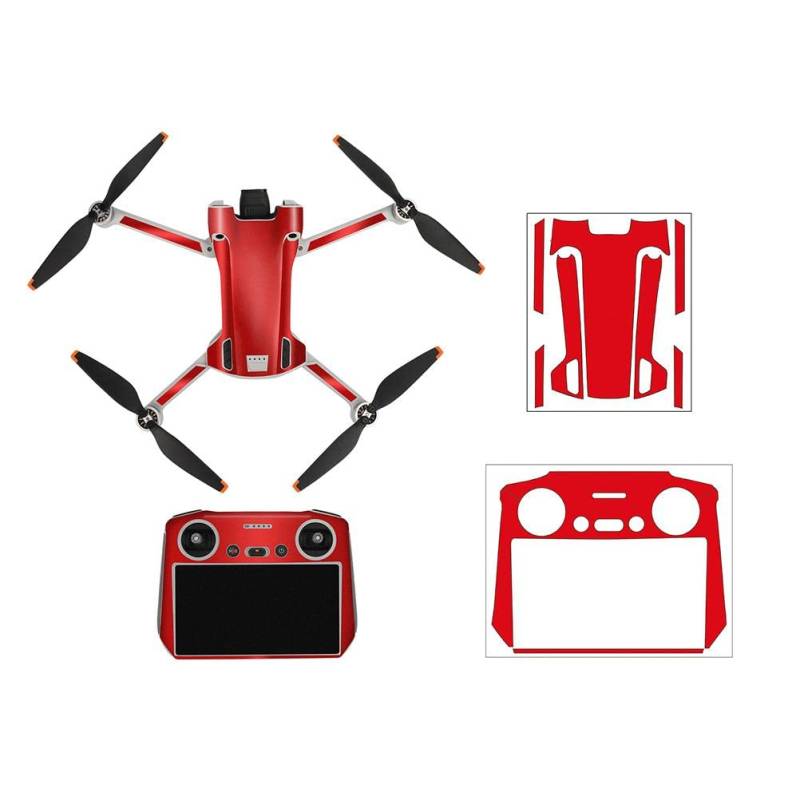 Mini 3 Pro Drohnen Aufkleber Set, Kleber Wasserdichte Skins Sticker Kit kompatibel Mini 3 Pro Drohne kompatibel RC Fernbedienung Dekoration Schutz Zubehör (Stil 11) von Mrisata