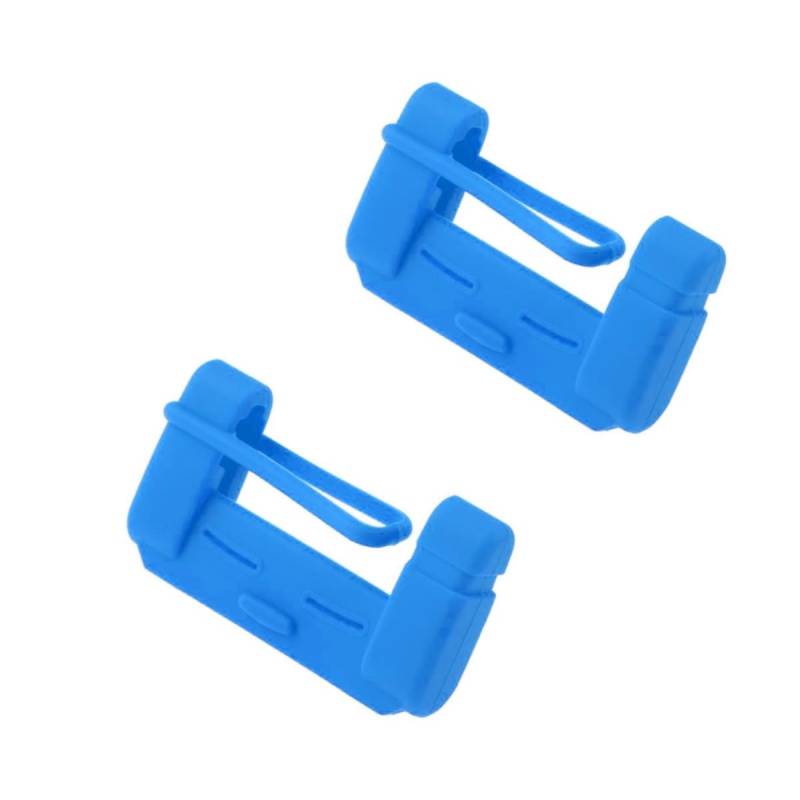 Msagkah 2PCS Silikonhülle für Auto-Sicherheitsgurtschnalle, 2PCS Schutzhülle für Auto-Sicherheitsclip (Blau) von Msagkah