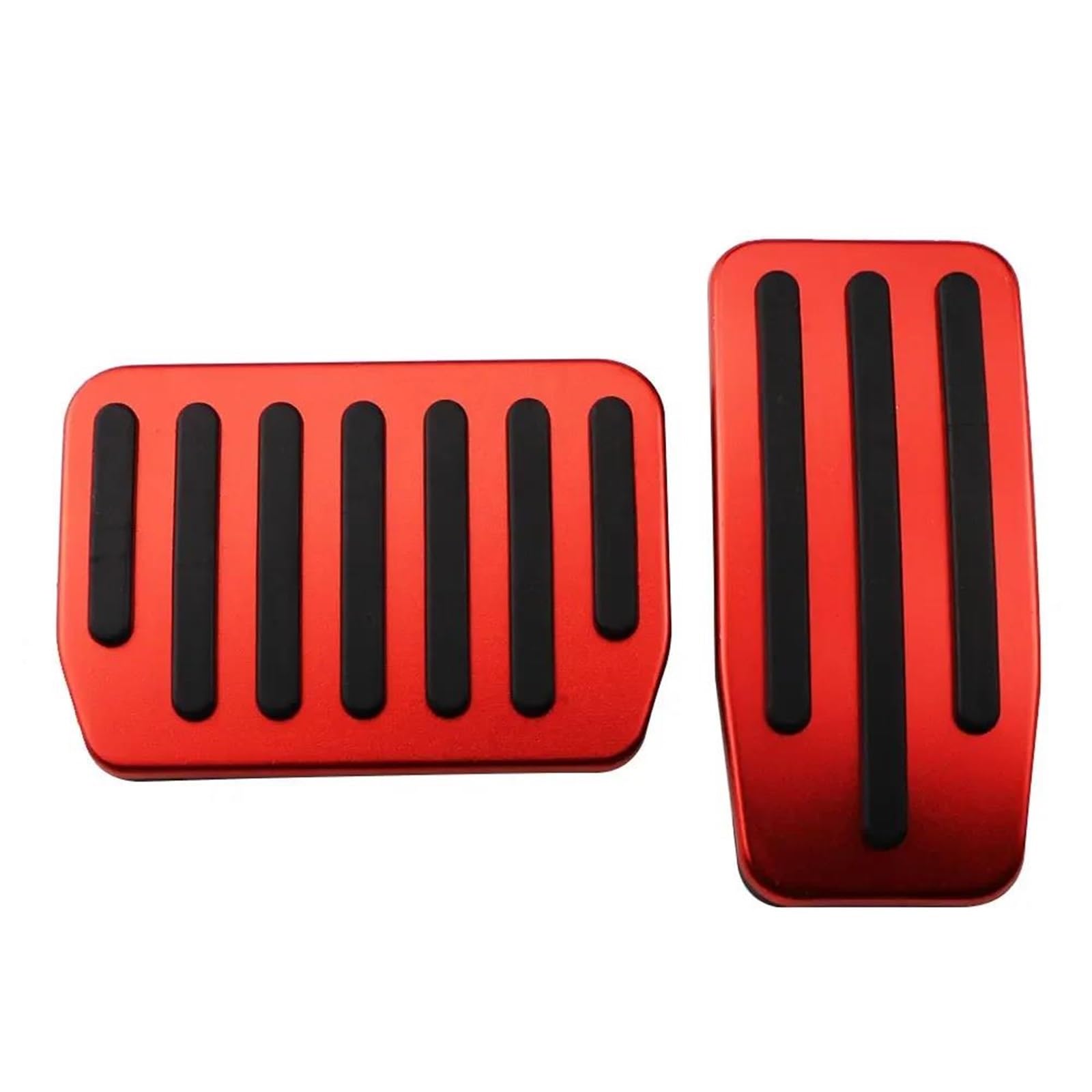 Auto Fußpedal Für Tesla Für Modell 3 2017 2018 2019 2020 2021 Accelerator Gas Kraftstoff Bremse Rest Pedal Pads Abdeckung Aluminium Nicht-Slip Bremspedalabdeckung Bremse Fußplatten(Red Without Rest) von Mtuqvma