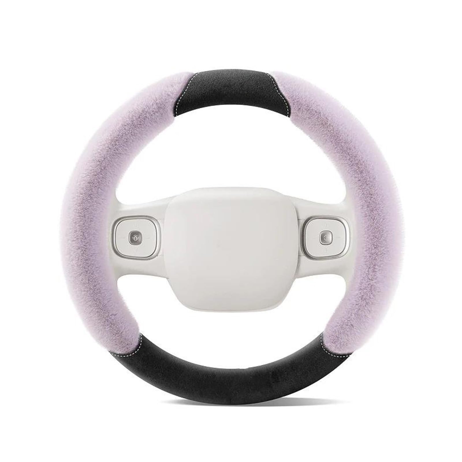 Auto Lenkradbezug Für 38 cm Auto Innen Lenkrad Abdeckung Auto Winter Mickey Stern Diamant Nerz Samt Warme Universal Non-Slip Lenkrad Bezug(Nanuo Violet-Type O) von Mtuqvma