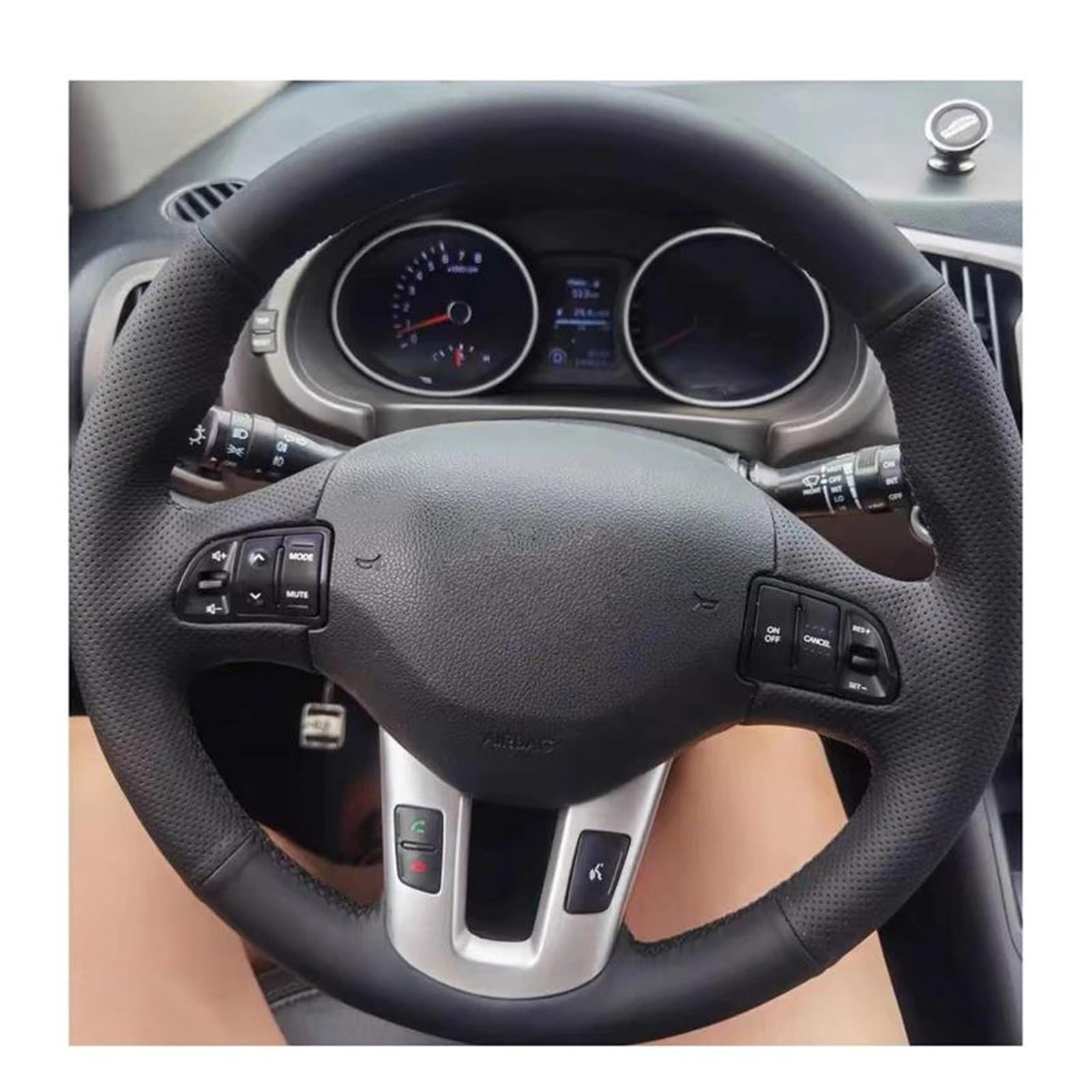 Auto Lenkradbezug Für Kia Für Sportage 3 2011-2014 Für Kia Ceed Cee'd 2010-2012 Hand Nähen Auto Lenkrad Abdeckung Lenkrad Bezug von Mtuqvma