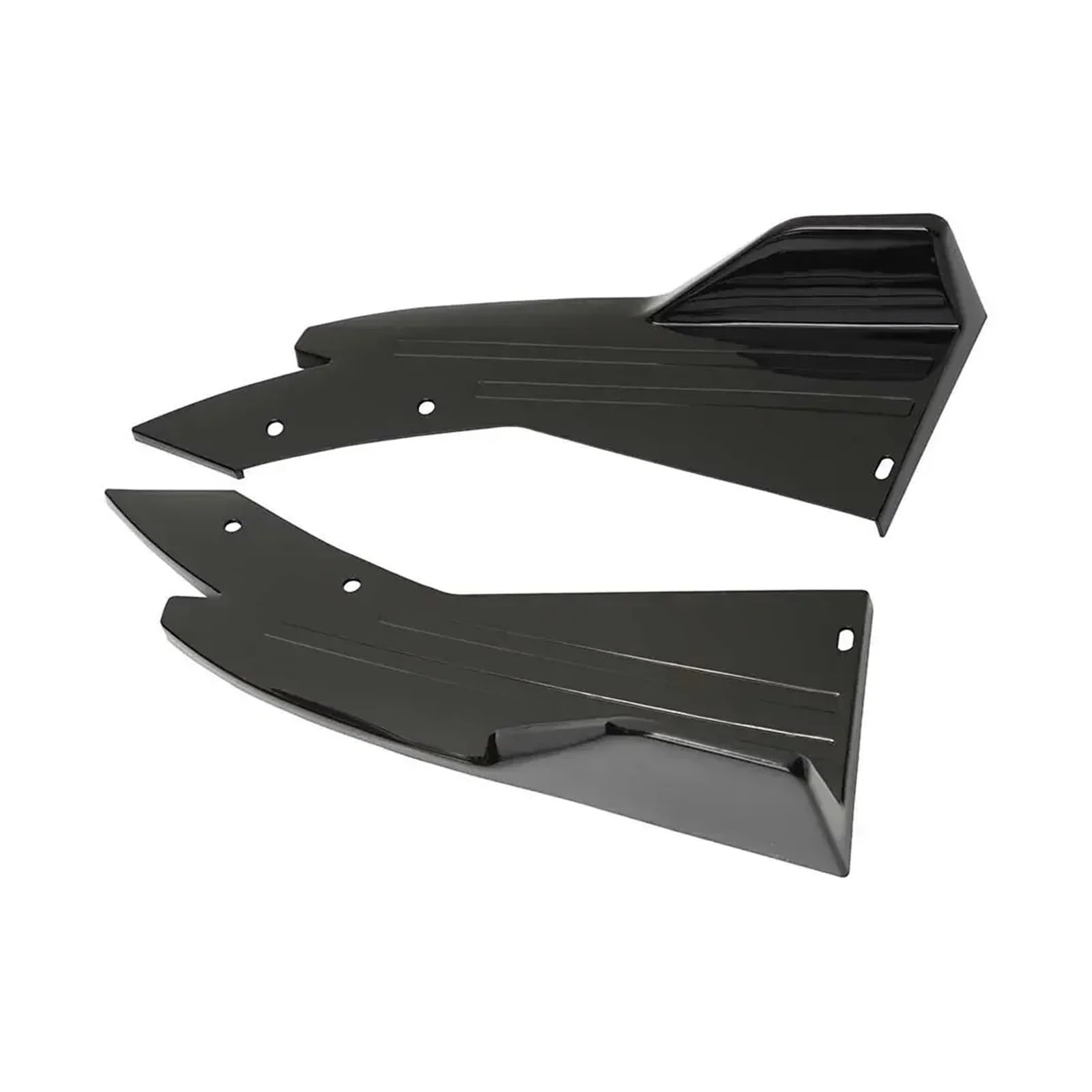 Auto Seitenschweller Für E46 E90 Für 325i 335i 330i Für M3 Hinten Diffusor Splitter Spoiler Canards Seite Röcke Abdeckung Trim Auto Seitenschürze(Schwarz) von Mtuqvma