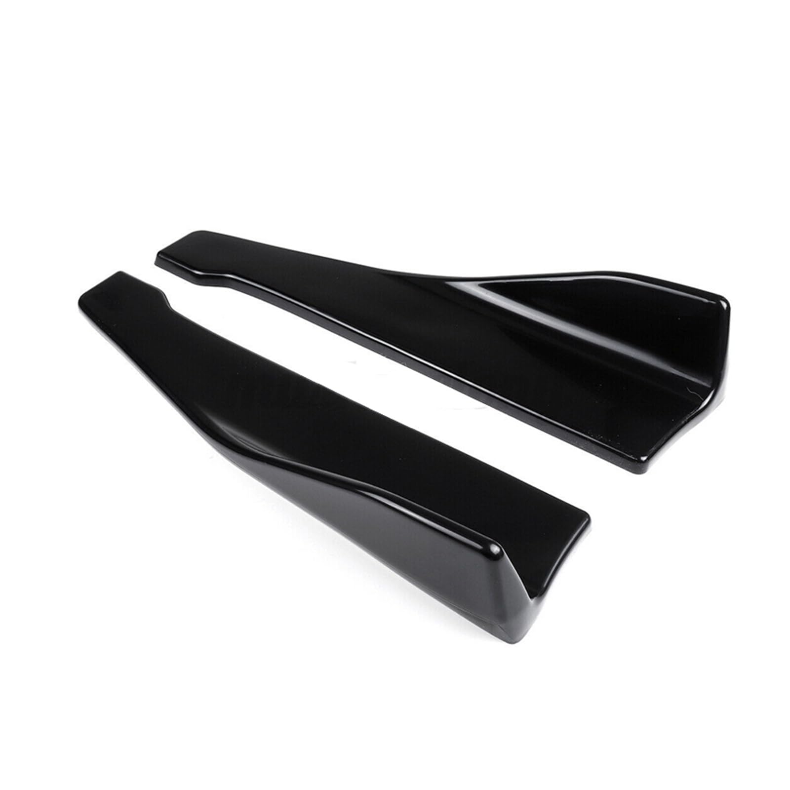 Auto Seitenschweller Paar 48 Cm Universal-Auto-Seitenschweller, Heckstoßstangen-Splitter, Lippe, Sopiler, Diffusor, Winglet-Schutz Auto Seitenschürze(Glossy Black) von Mtuqvma