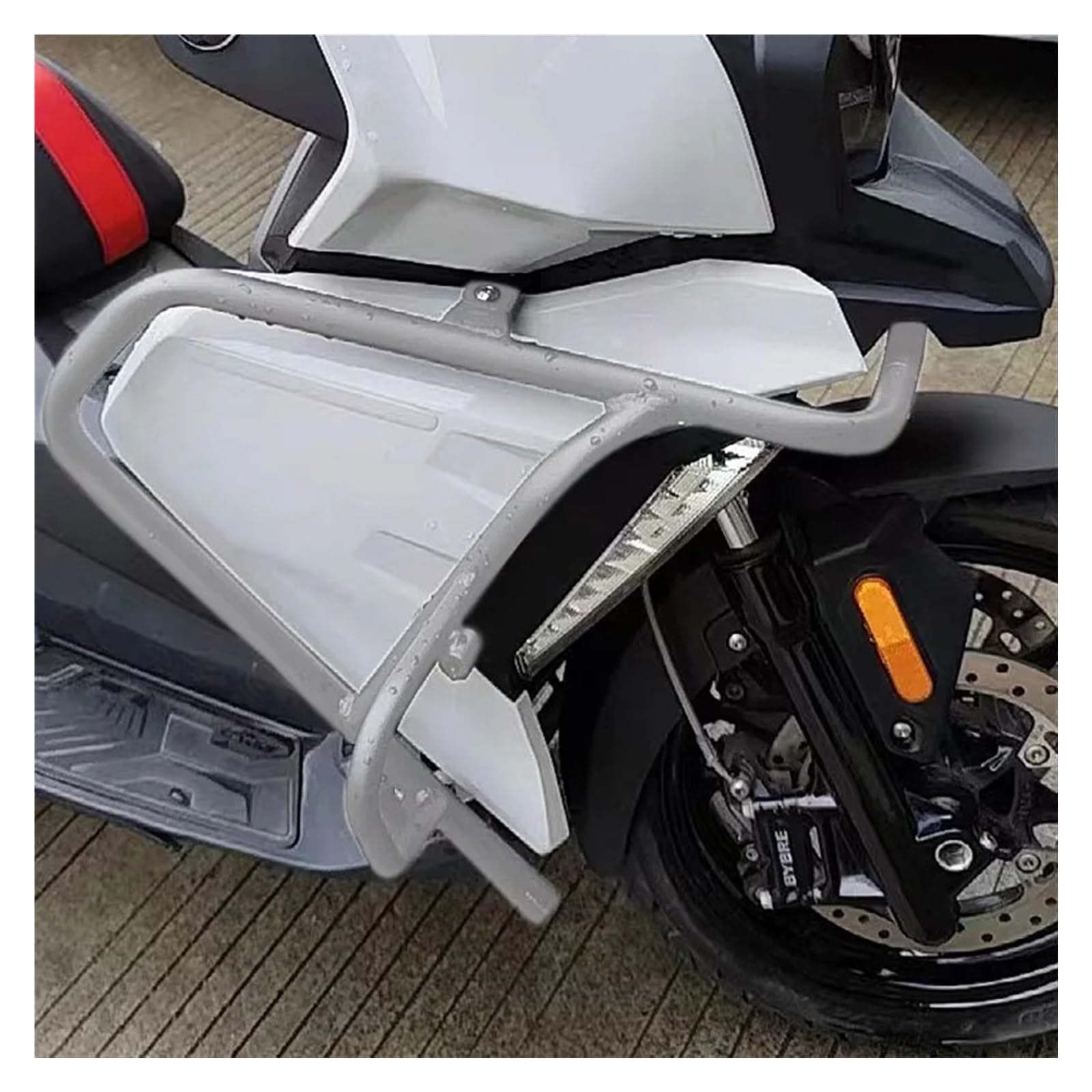 Auto Türgriff Außengriff Für C400X C 400X 2019 2020 2021 2022 2023 C400 X Motorrad Crash Bar Hignway Motor Schutz Stunt Käfig Stoßfänger Vorne Seite Rahmen Protector Auto Außentürgriff Kappen(Silber) von Mtuqvma