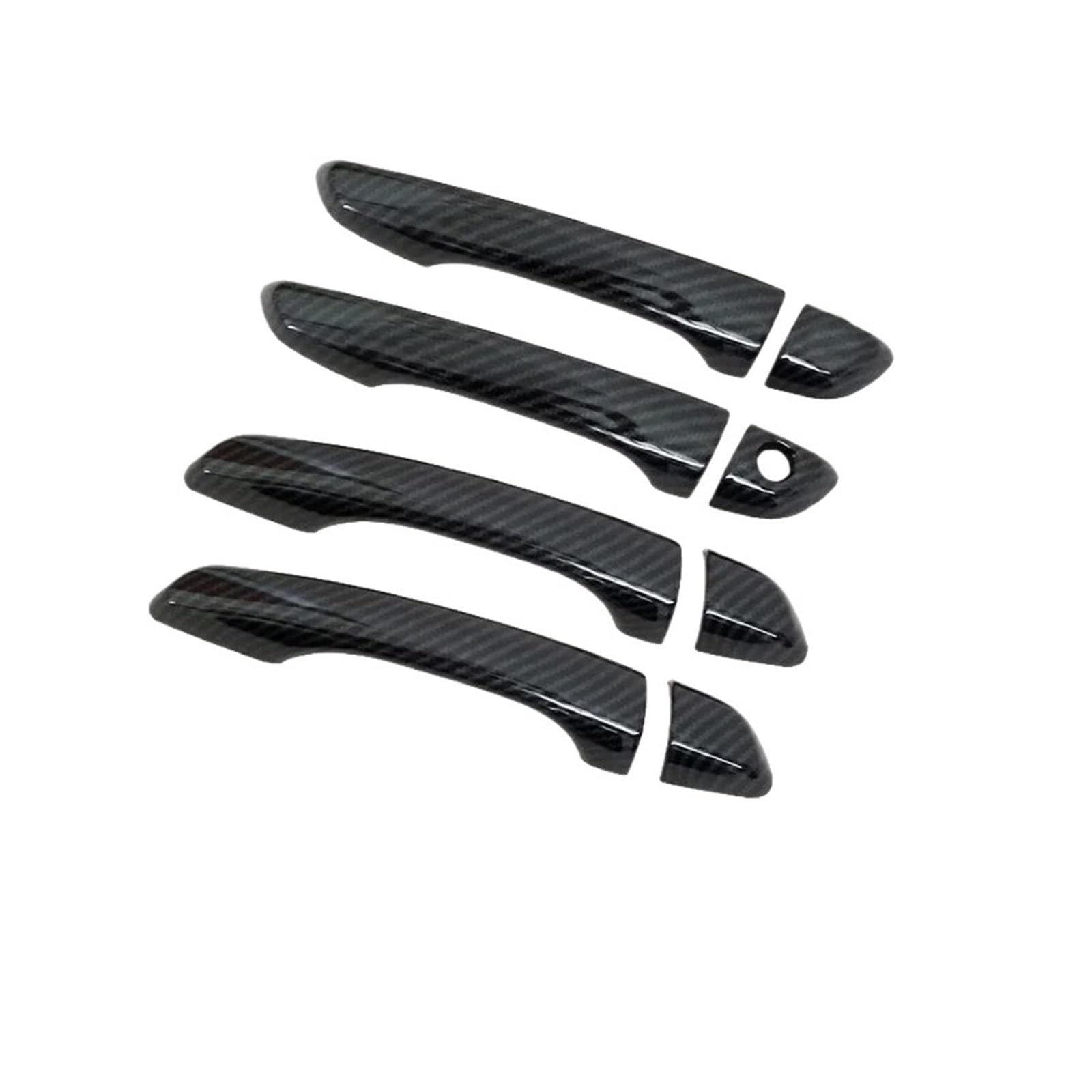 Auto Türgriff Außengriff Für Opel Für Mokka 2021 2022 2023 Auto Chrom Türgriff Luxuriöses Äußeres Auto-Styling Anti-Kratz-Zubehör Auto Außentürgriff Kappen(Carbon Fiber 4pcs) von Mtuqvma