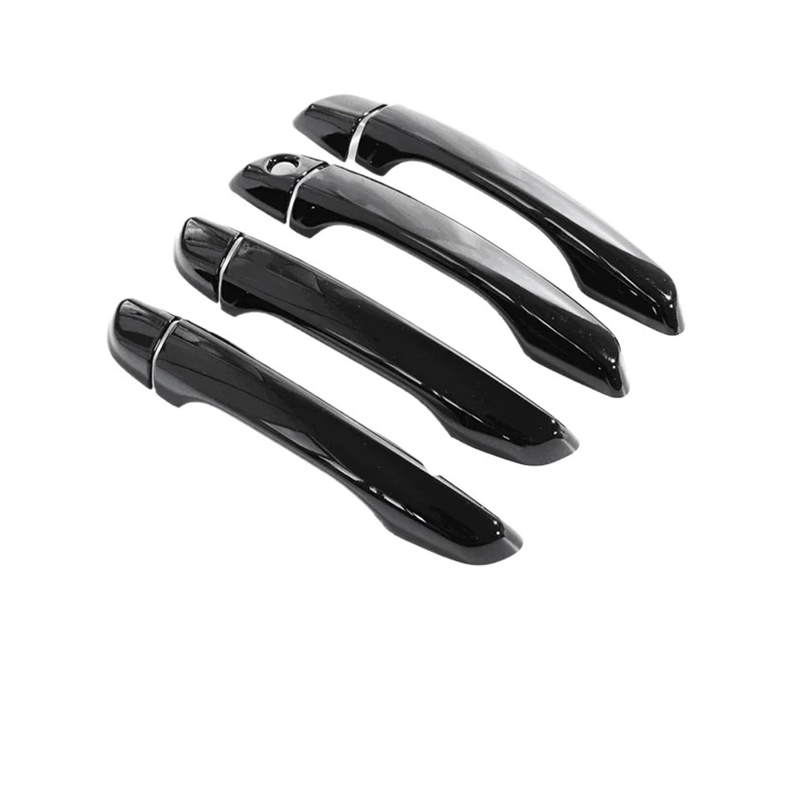 Auto Türgriff Außengriff Für Opel Für Mokka 2021 2022 2023 Auto Chrom Türgriff Luxuriöses Äußeres Auto-Styling Anti-Kratz-Zubehör Auto Außentürgriff Kappen(Metallic Blcak 4pcs) von Mtuqvma