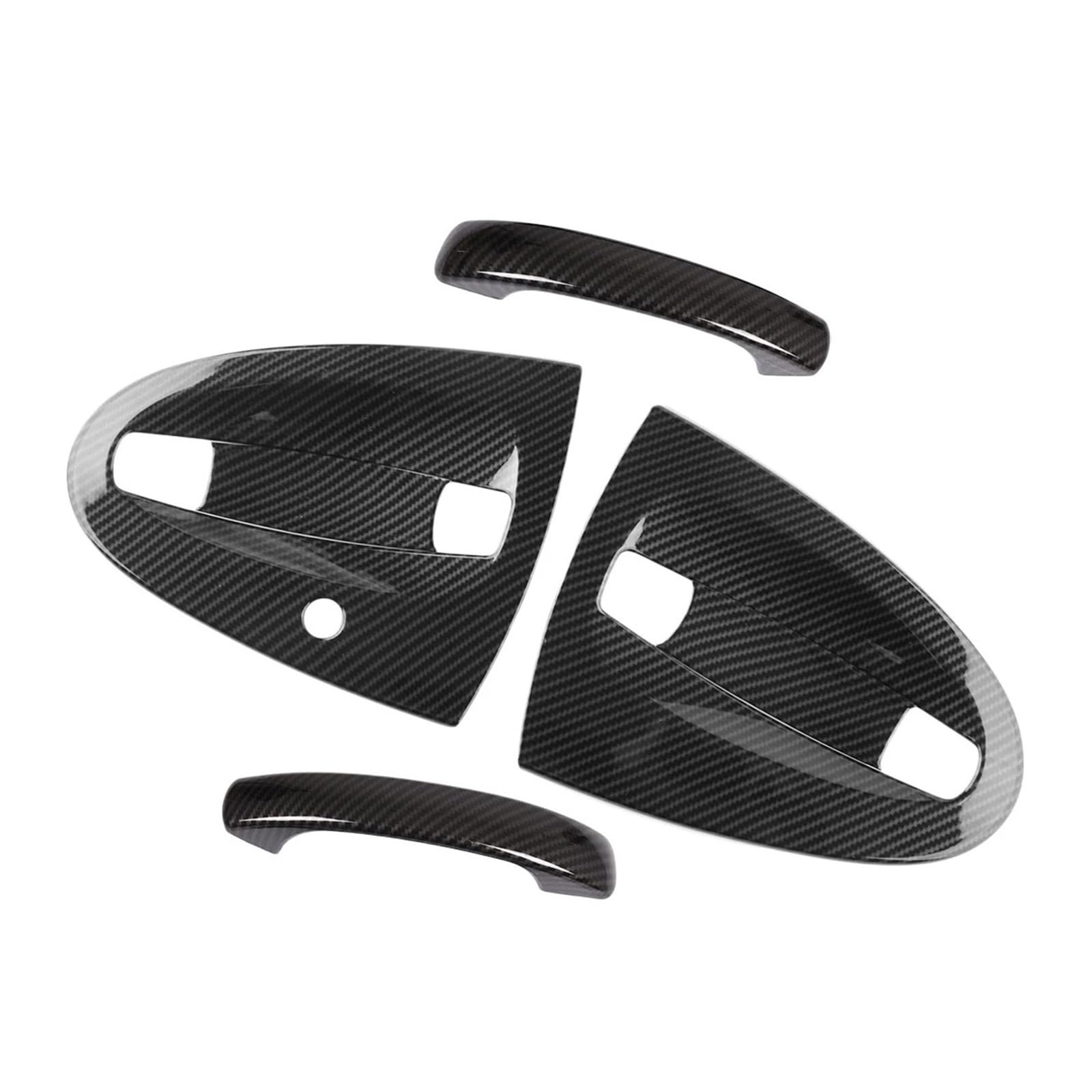 Auto Türgriff Außengriff Für Smart Für Fortwo 451 2009 2010 2011 2012 2013 2014 2015 Carbon Fiber Style ABS Auto Außentürgriffabdeckung Verkleidung 1 Satz Auto Außentürgriff Kappen von Mtuqvma