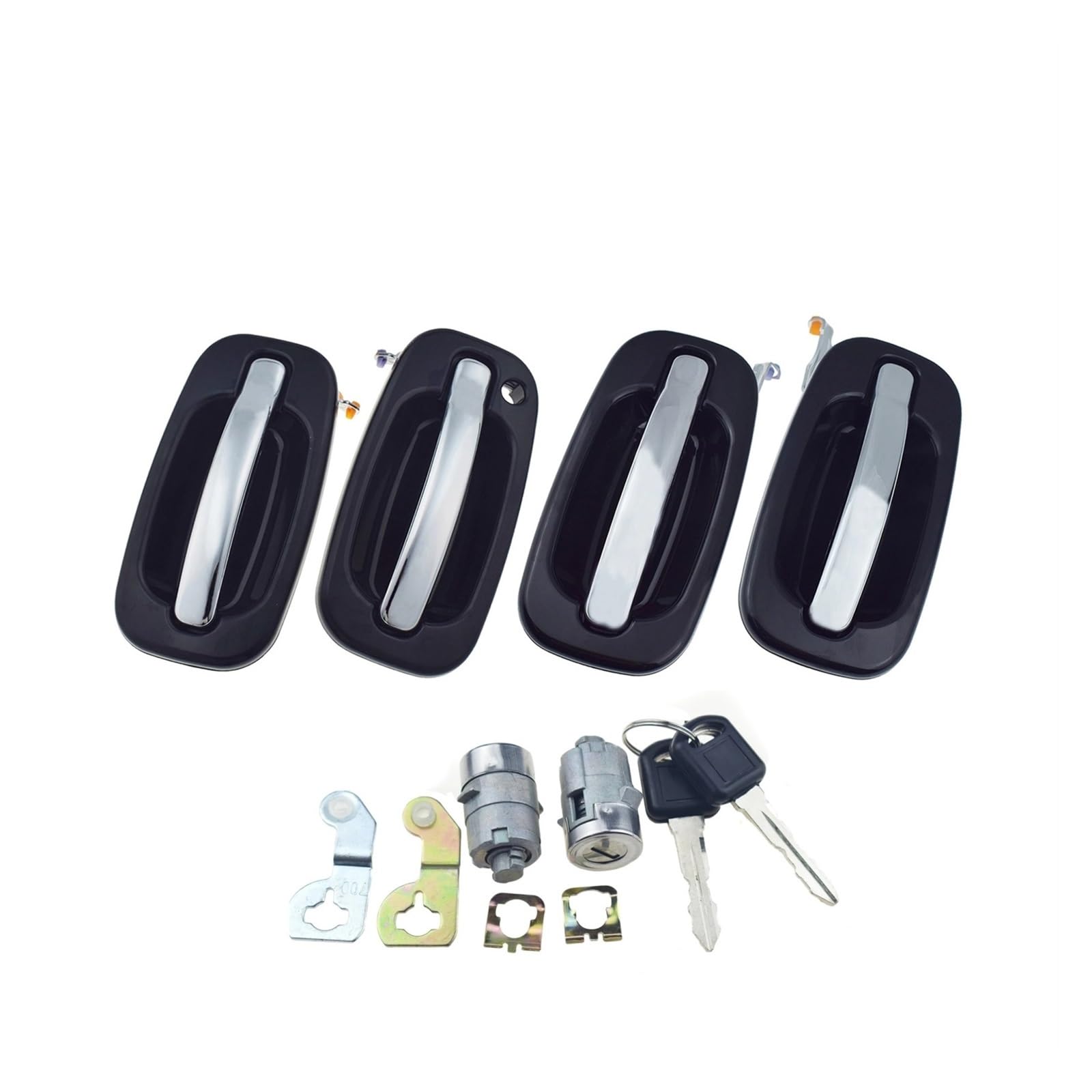 Auto Türgriff Außengriff Für Suburban 1500 2500 Für Silverado 3500 2002 2003 2004 2005 2006 Außentür Griff & 2 Türschlösser Kit Vorne Hinten Links Rechts Auto Außentürgriff Kappen von Mtuqvma