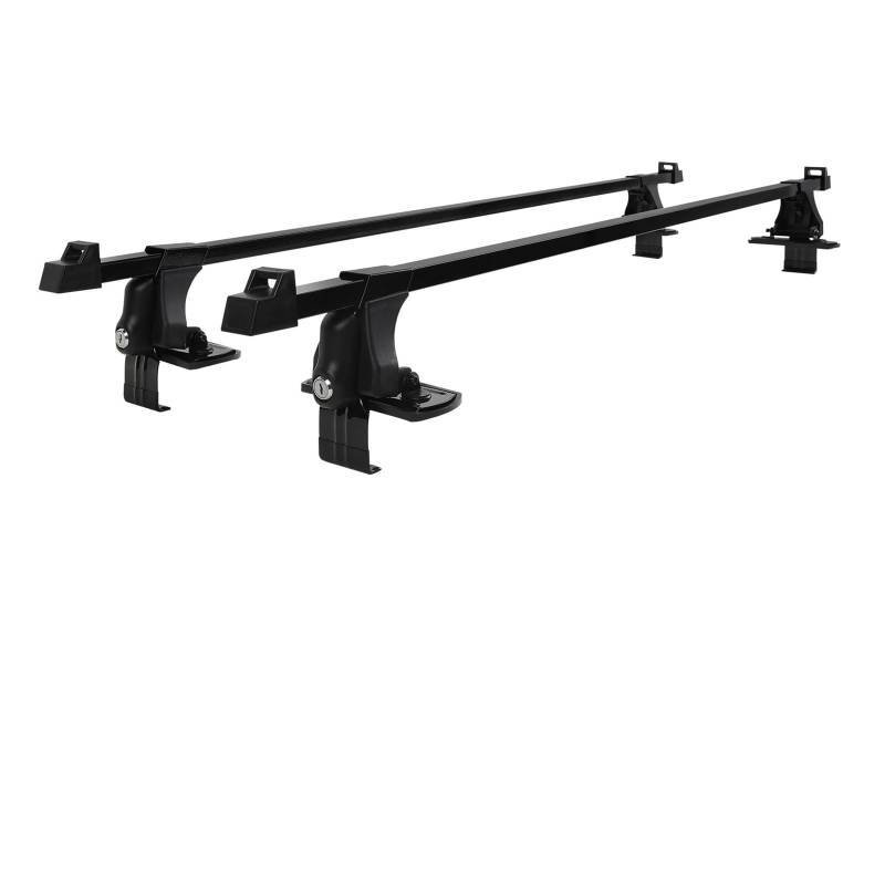 Dachträger Universal 1 Paar 54 Zoll Fahrzeug Auto Dachmontage Rack Relingstange Schwarz Aluminium Gepäckträger Mit Schloss Auto Rack Dachreling Dachträger von Mtuqvma