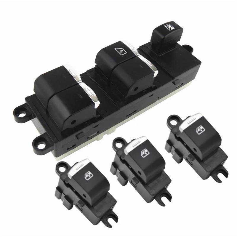 Fensterheberknopf Für Nissan Für Navara D40 2004-2016 Für Qashqai J10 Für Pathfinder Power Fenster Control Schalter 25401-JD00A 25401-EB30B 25401EB30B Fensterheber Hauptschalter(Set) von Mtuqvma